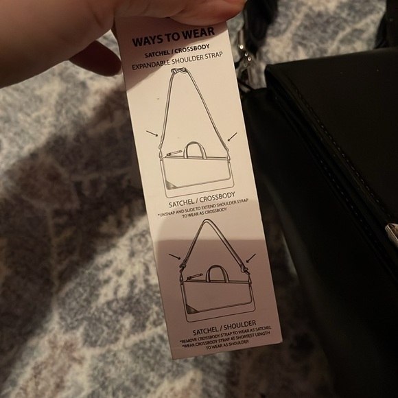 Calvin Klein Basalt Asymmetric Triple Compartment Convertible Satchel - Picture 7 of 15